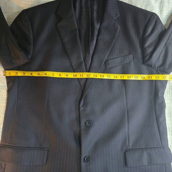 Brooks Brothers 1818 Madison SaxXon Navy Pinstripe Wool Suit Coat 45L - Picture 11 of 15